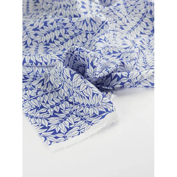 Kaffe Fassett x William Morris Cotton Lawn Fabric - Branches Blue – view 4 | Truro Fabrics