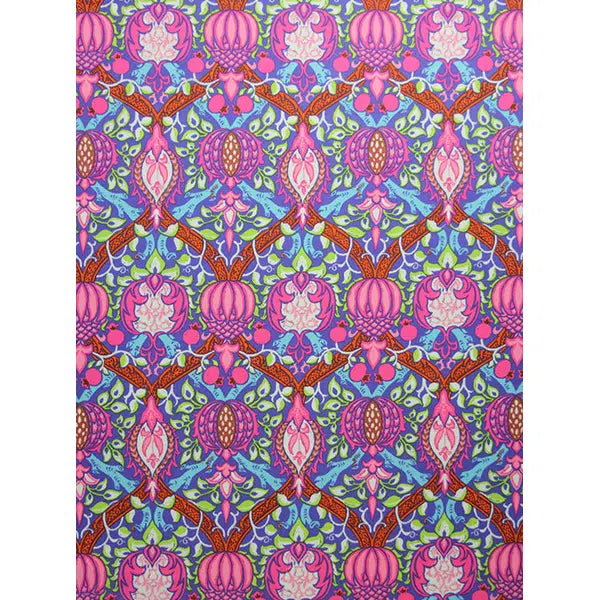 Kaffe Fassett x William Morris Cotton Lawn Fabric - Granada Purple – view 5 | Truro Fabrics
