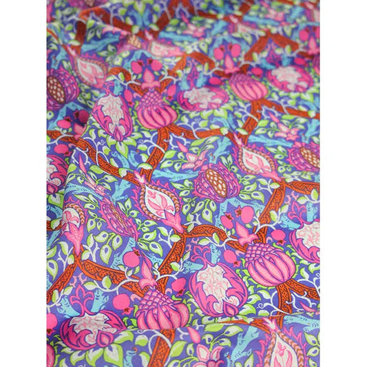 Kaffe Fassett x William Morris Cotton Lawn Fabric - Granada Purple | Truro Fabrics