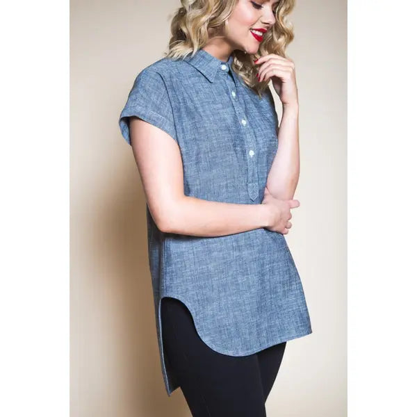 Closet Core - Paper Sewing Pattern - Kalle Shirt & Shirtdress – view 3 – Truro Fabrics