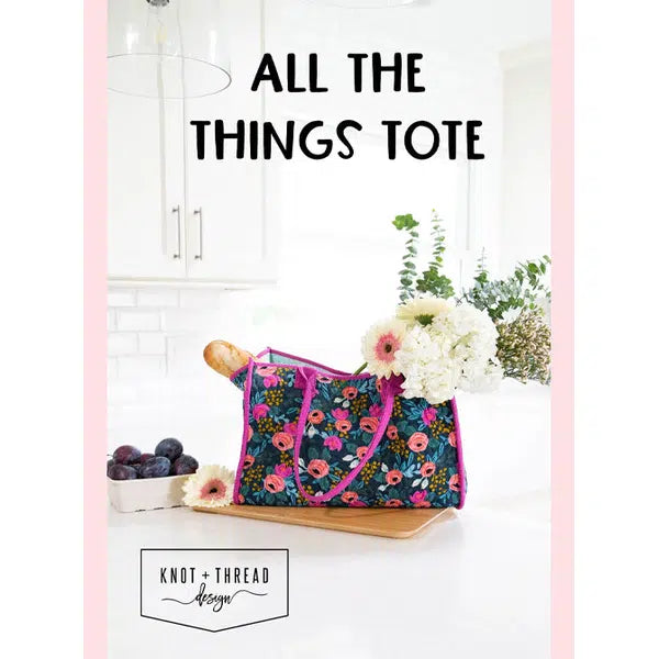 Knot and Thread - Paper Sewing Pattern - All The Things Tote – view 2 | Truro Fabrics