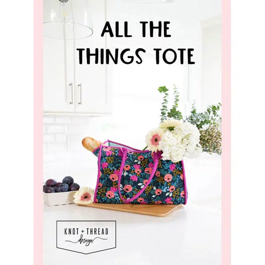 Knot and Thread - Paper Sewing Pattern - All The Things Tote – view 2 | Truro Fabrics