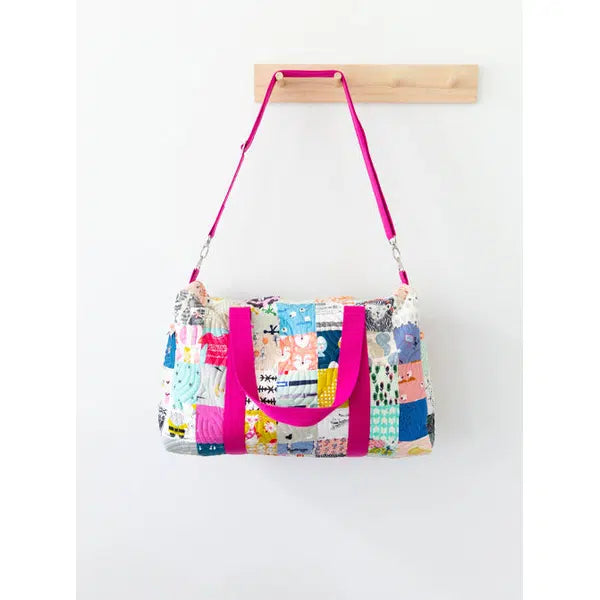 Knot and Thread - Paper Sewing Pattern - Patchwork Duffle Bag – view 4 | Truro Fabrics