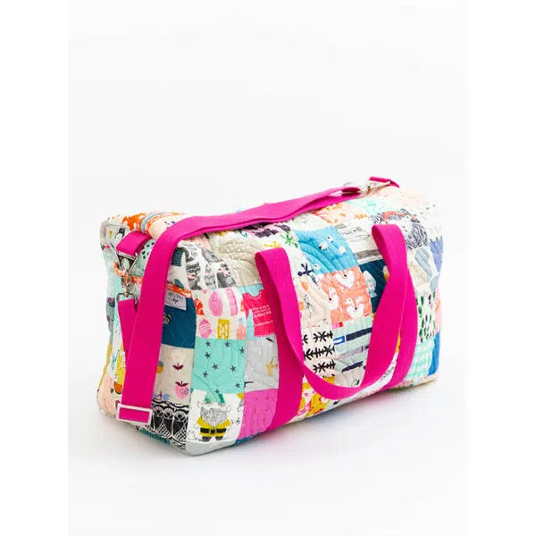 Knot and Thread - Paper Sewing Pattern - Patchwork Duffle Bag | Truro Fabrics