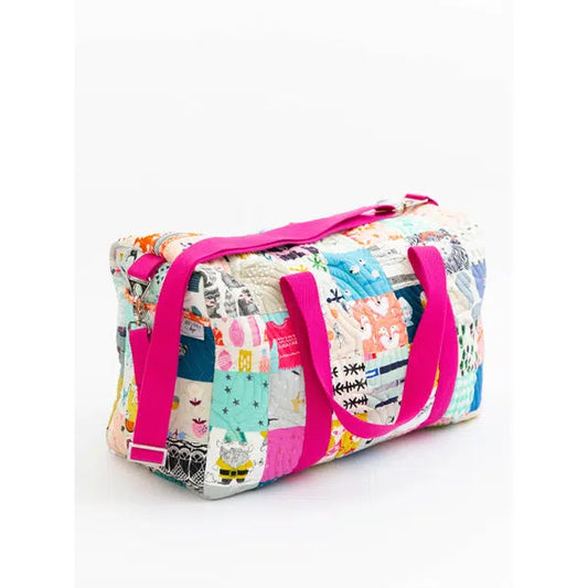 Knot and Thread - Paper Sewing Pattern - Patchwork Duffle Bag | Truro Fabrics