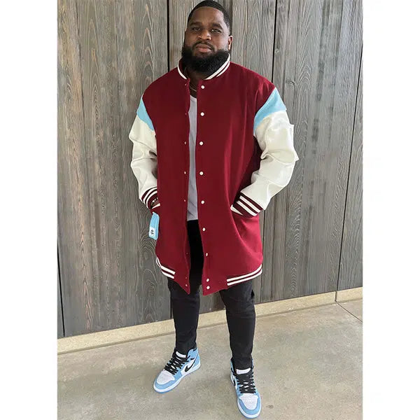 KnowMe by Mimi G Sewing Pattern - ME2011 - Men's Varsity Bomber Jacket by Sins of Many-44-46-48-50-52 | Truro Fabrics