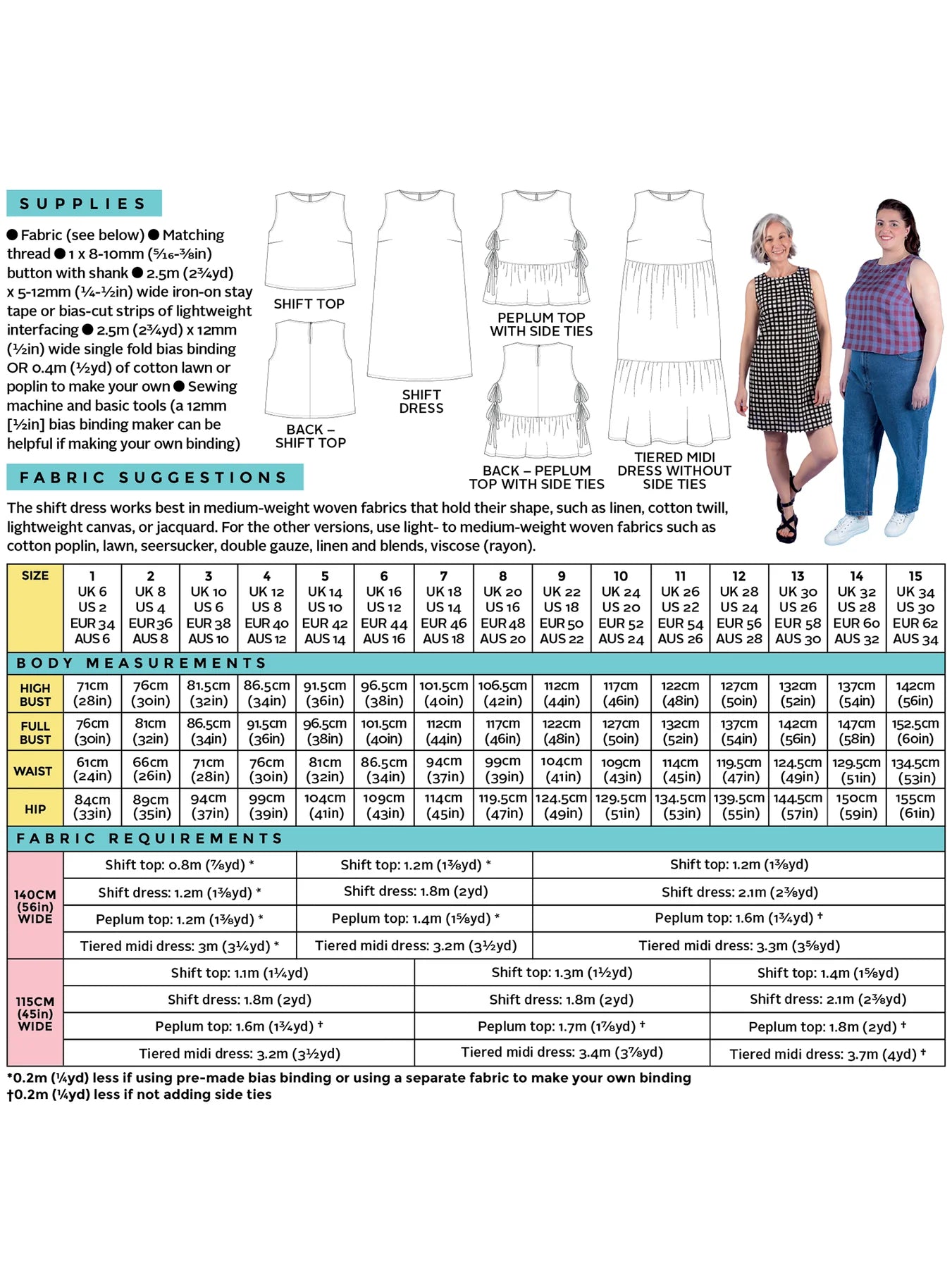 Tilly and the Buttons Sewing Pattern - Leah Top + Dress