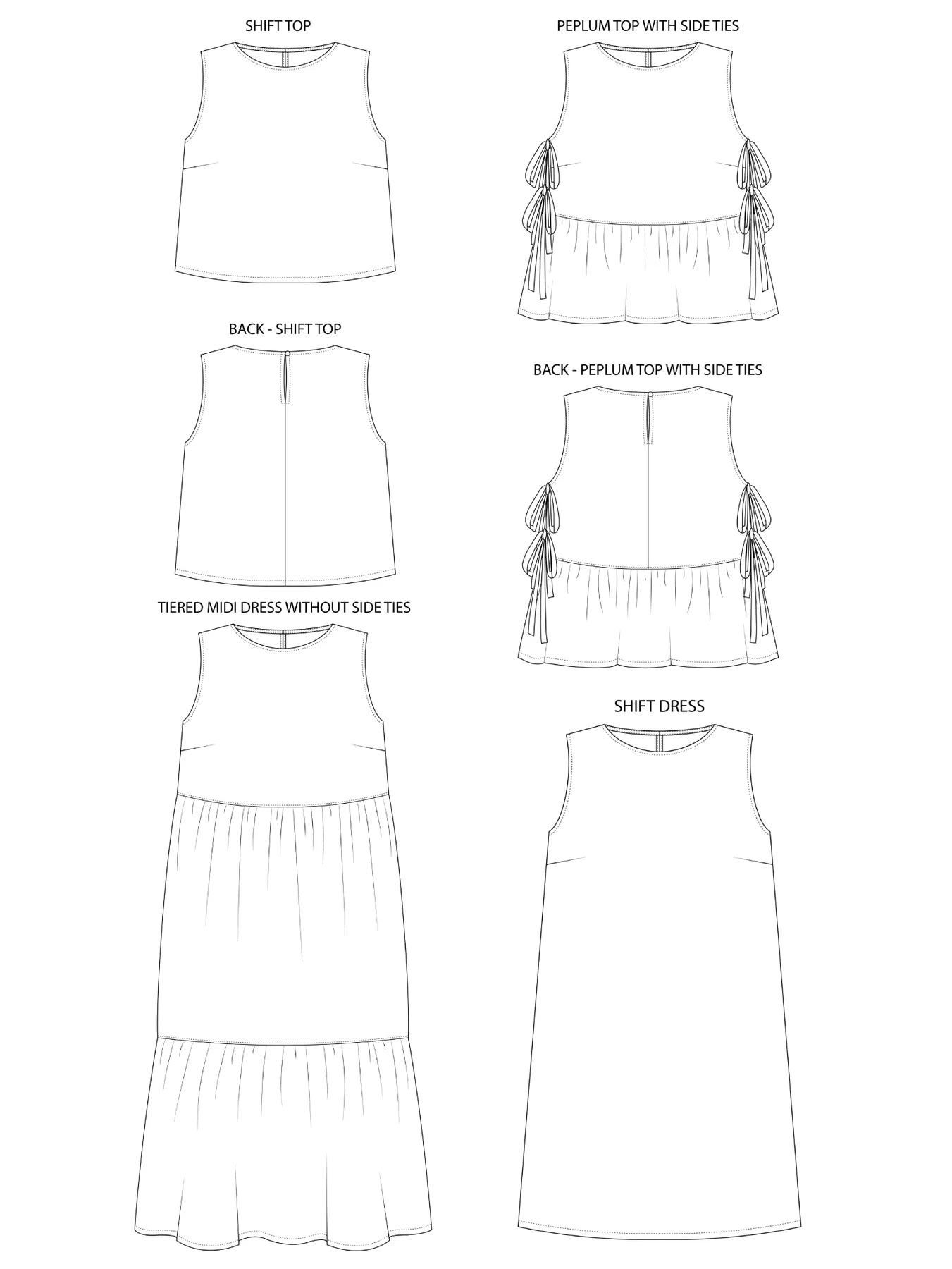 Tilly and the Buttons Sewing Pattern - Leah Top + Dress