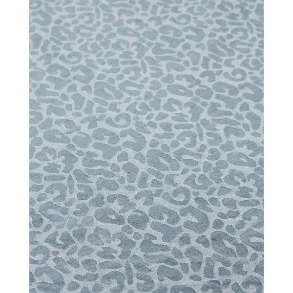 10.5oz Leopard Jacquard Denim – Pale Blue – view 3 – Truro Fabrics