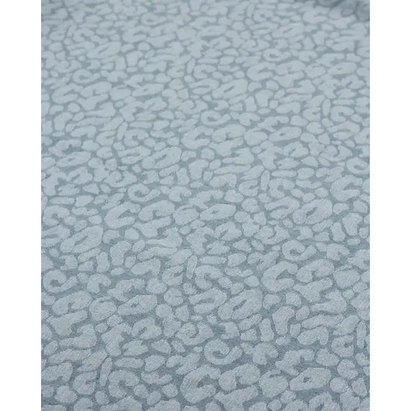 10.5oz Leopard Jacquard Denim – Pale Blue – view 4 – Truro Fabrics