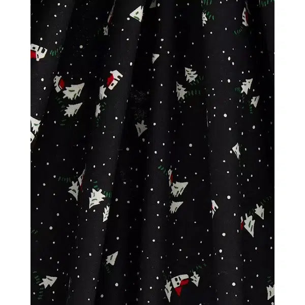 Liberty Lasenby Cotton Fabric - A Woodland Christmas - Christmas Cottage A – view 3 | Truro Fabrics