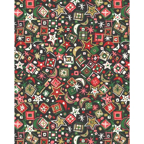 Liberty Lasenby Cotton Fabric - A Woodland Christmas - Christmas Charm A | Truro Fabrics