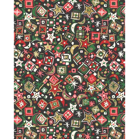 Liberty Lasenby Cotton Fabric - A Woodland Christmas - Christmas Charm A | Truro Fabrics