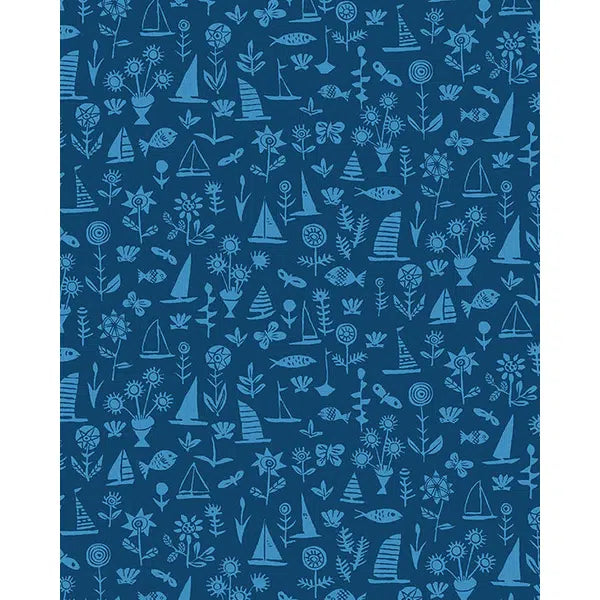 Liberty Lasenby Cotton Fabric - Riviera - Sea Life | Truro Fabrics