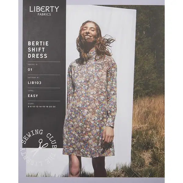 Liberty - Paper Sewing Pattern - Bertie Shift Dress – view 3 | Truro Fabrics