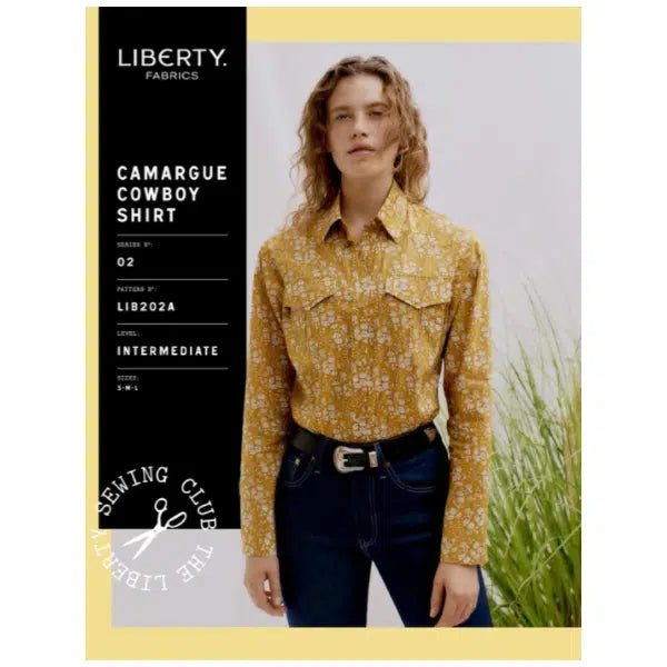 Liberty - Paper Sewing Pattern - Camargue Cowboy Shirt – view 7 | Truro Fabrics