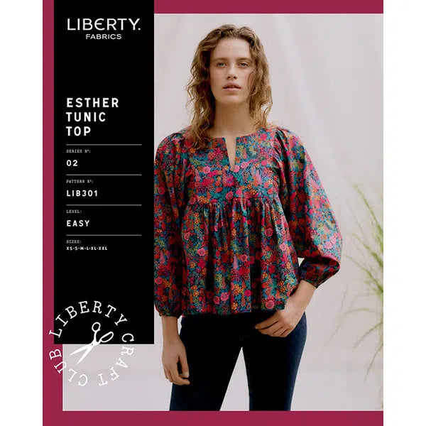 Liberty - Paper Sewing Pattern - Esther Tunic Top – view 2 | Truro Fabrics