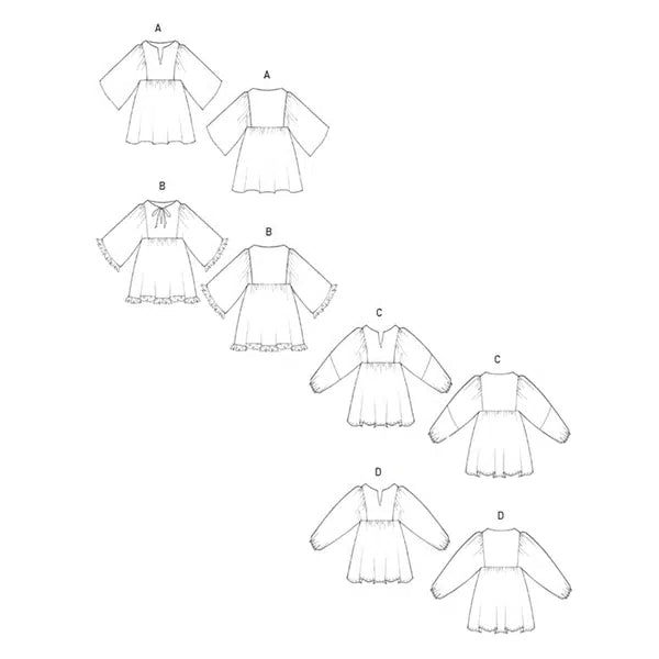 Liberty - Paper Sewing Pattern - Esther Tunic Top – view 4 | Truro Fabrics