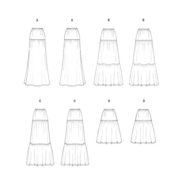 Liberty - Paper Sewing Pattern - Megan Maxi Skirt – view 4 | Truro Fabrics