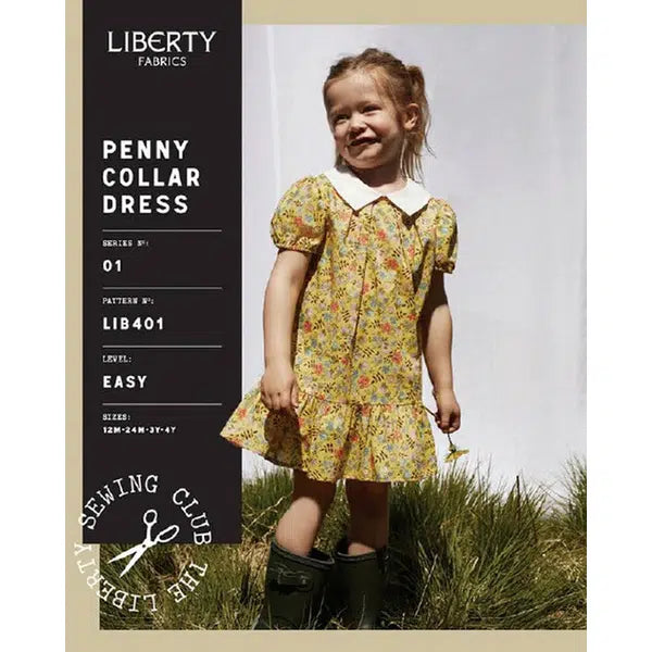 Liberty - Paper Sewing Pattern - Penny Collar Dress – view 2 | Truro Fabrics