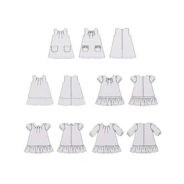 Liberty - Paper Sewing Pattern - Penny Collar Dress – view 4 | Truro Fabrics