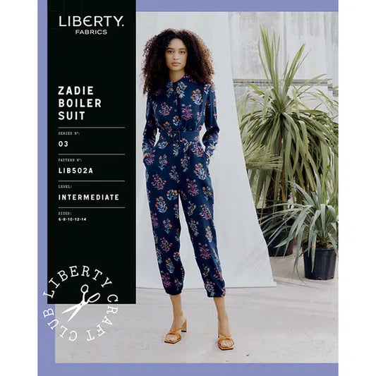 Liberty - Paper Sewing Pattern - Zadie Boilersuit – view 2 | Truro Fabrics