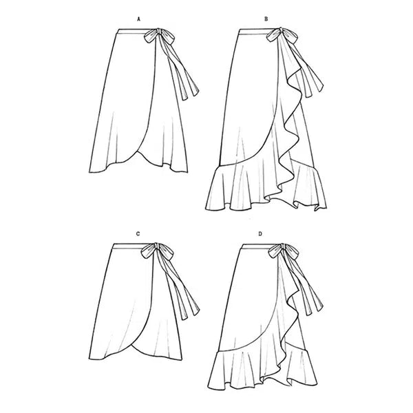 Liberty - Paper Sewing Pattern - Zina Wrap Skirt – view 4 | Truro Fabrics