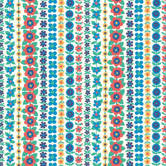 Liberty Patchwork Cotton Fabric - Carnaby - Soho Stripe Summer | Truro Fabrics