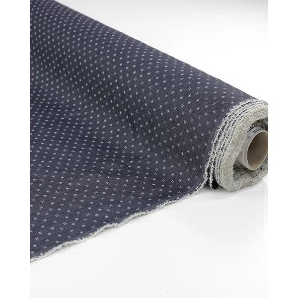 Lightweight Denim Shirting Fabric - Azulejos – view 4 | Truro Fabrics