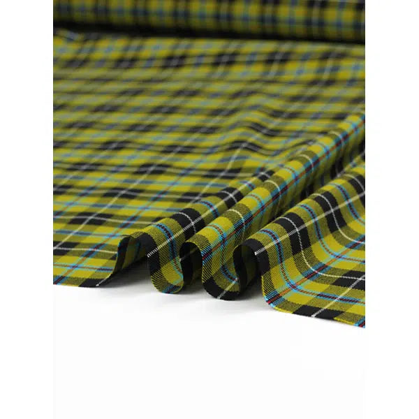 Lightweight Pure Wool Twill Fabric - National Cornish Tartan 5.5cm – view 3 | Truro Fabrics