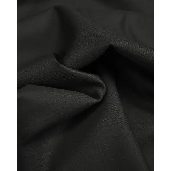 Lightweight Wool Suiting Fabric - Black | Truro Fabrics