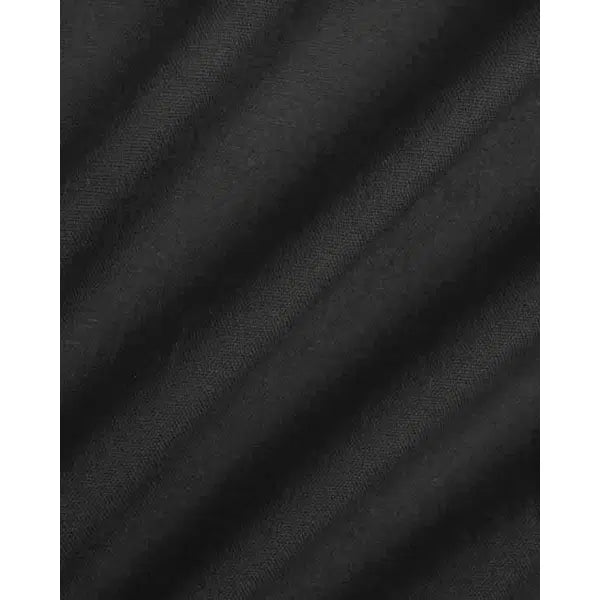 Linen & Cotton Blend Fabric - Black – view 2 | Truro Fabrics