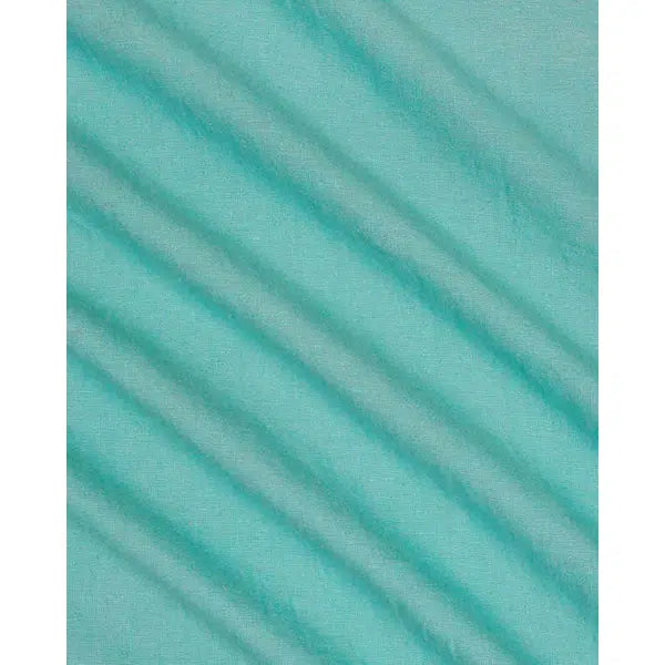 Linen & Cotton Blend Fabric - Lagoon – view 2 | Truro Fabrics