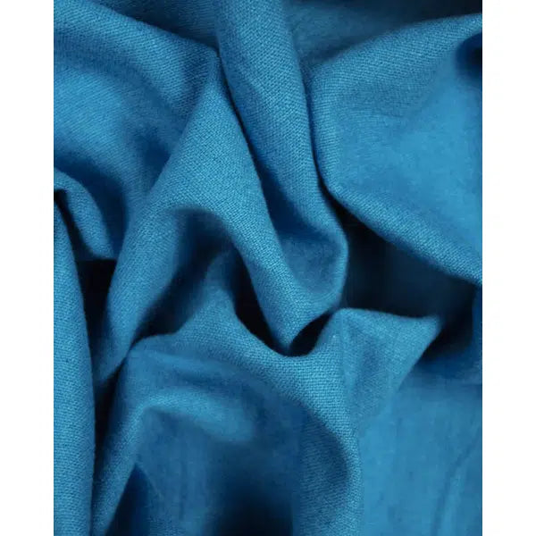 Linen & Cotton Blend Fabric - Peacock – view 3 | Truro Fabrics