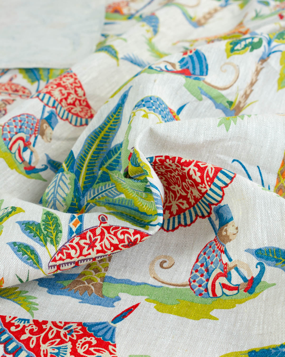 Curtain and Interiors Fabric - Exotic Monkey - Bright