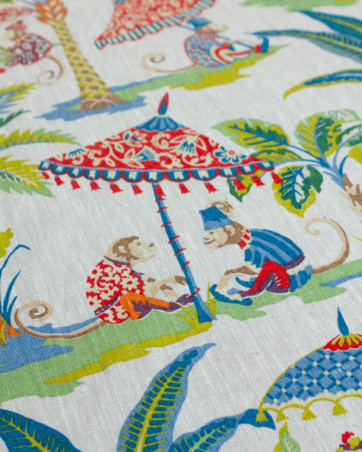 Curtain and Interiors Fabric - Exotic Monkey - Bright