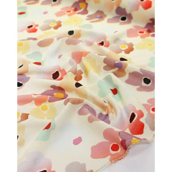 Linen & Viscose Blend Fabric - Petal Pop | Truro Fabrics