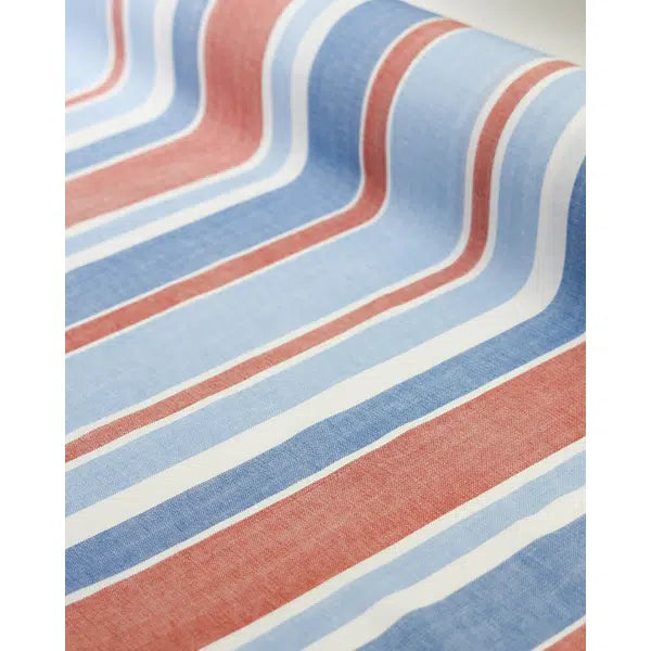 Linen & Viscose Blend Fabric - Seabreeze Stripe – view 2 | Truro Fabrics
