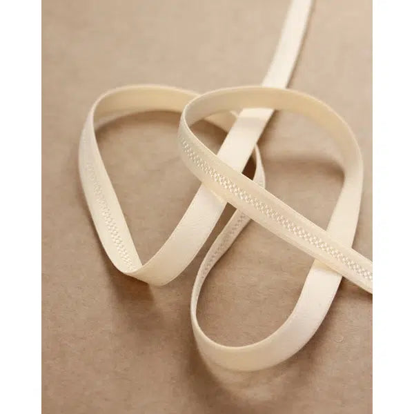 Lingerie Elastic - 12mm - Almond – view 2 | Truro Fabrics