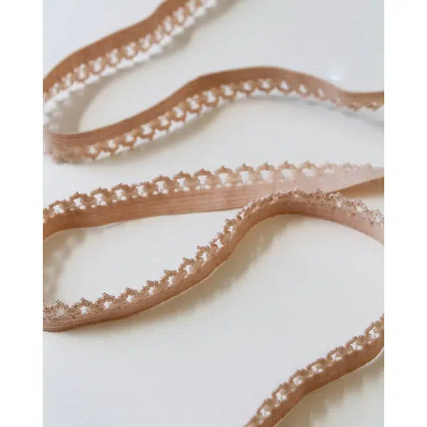 Lingerie Elastic - Crown Edge - Almond | Truro Fabrics