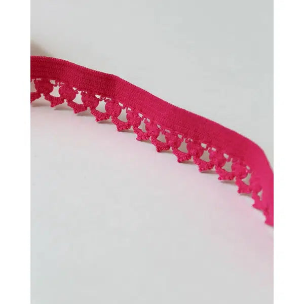Lingerie Elastic - Crown Edge - Gerbera – view 2 | Truro Fabrics