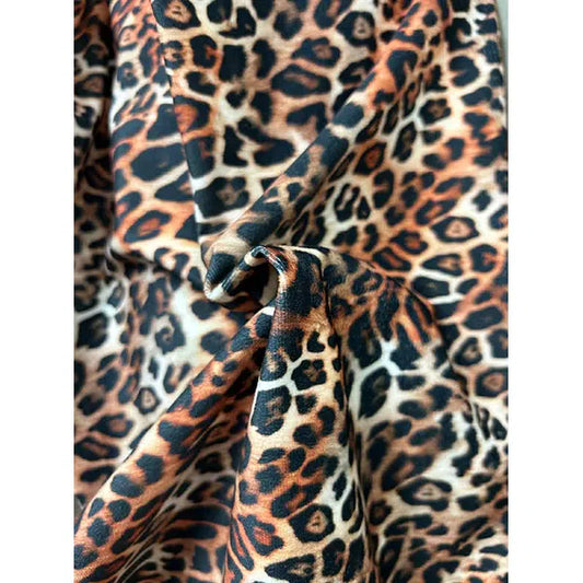 London Velvet Fabric – Leopard Print | Truro Fabrics
