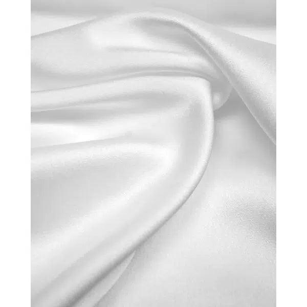 Luxury Crepe Back Satin Fabric - White – view 3 | Truro Fabrics