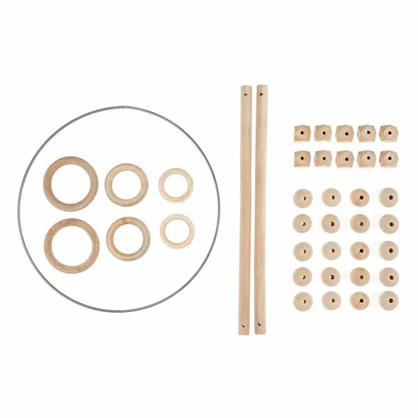 Macrame Wooden Accessories Pack – view 2 | Truro Fabrics