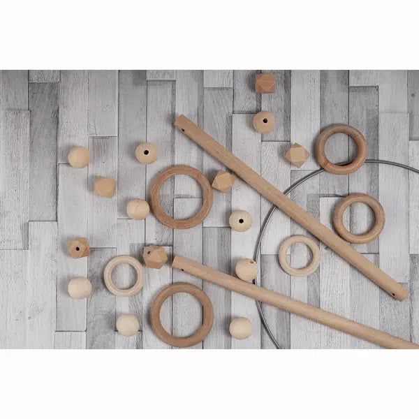 Macrame Wooden Accessories Pack – view 4 | Truro Fabrics