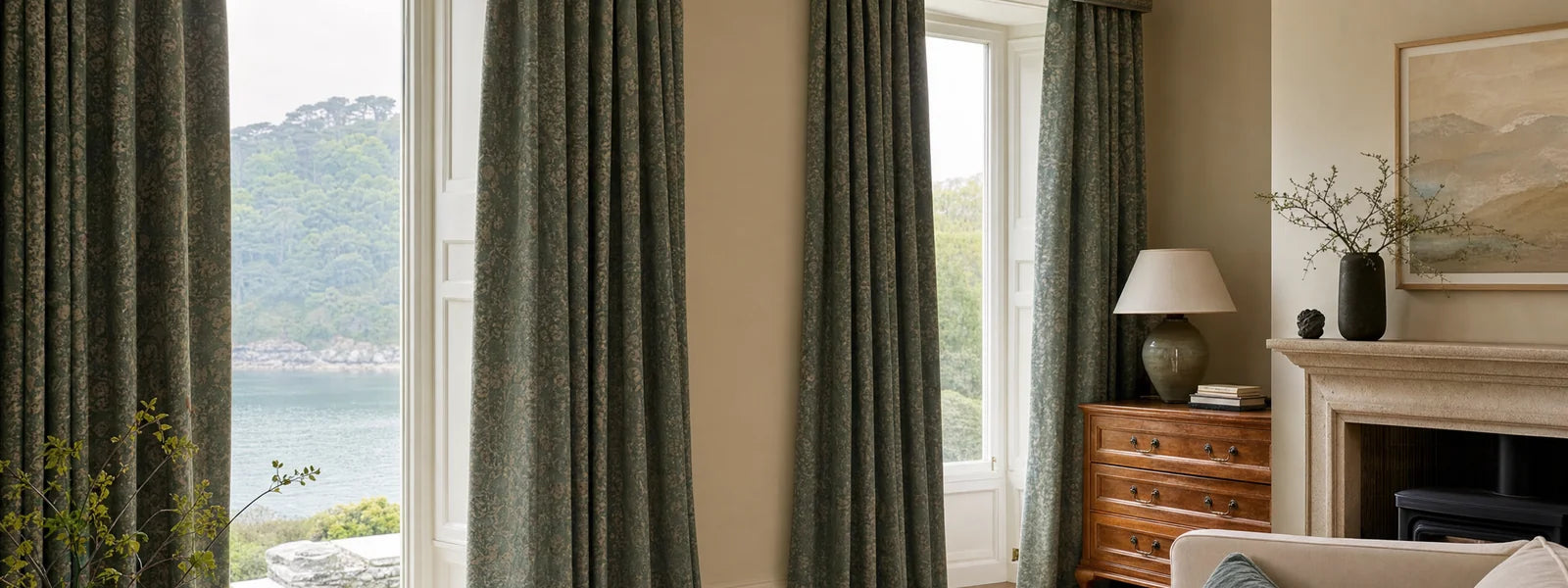 Made to measure curtains Truro Cornwall - Truro Fabrics soft furnishings