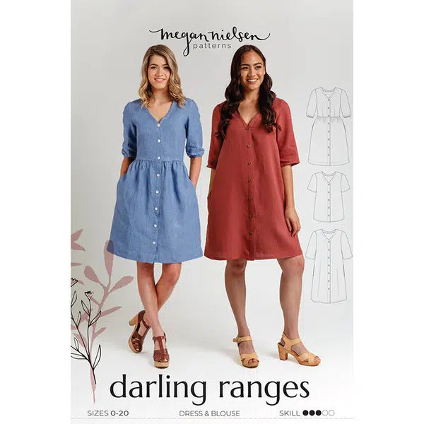 Megan Nielsen - Paper Sewing Pattern - Darling Ranges Dress & Blouse – view 2 | Truro Fabrics