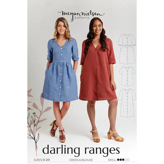 Megan Nielsen - Paper Sewing Pattern - Darling Ranges Dress & Blouse – view 2 | Truro Fabrics