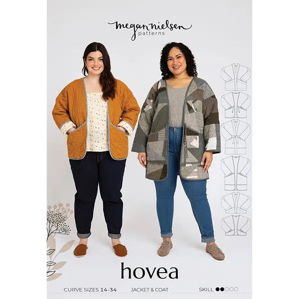 Megan Nielsen - Paper Sewing Pattern - Hovea Curve Jacket & Coat – view 3 | Truro Fabrics