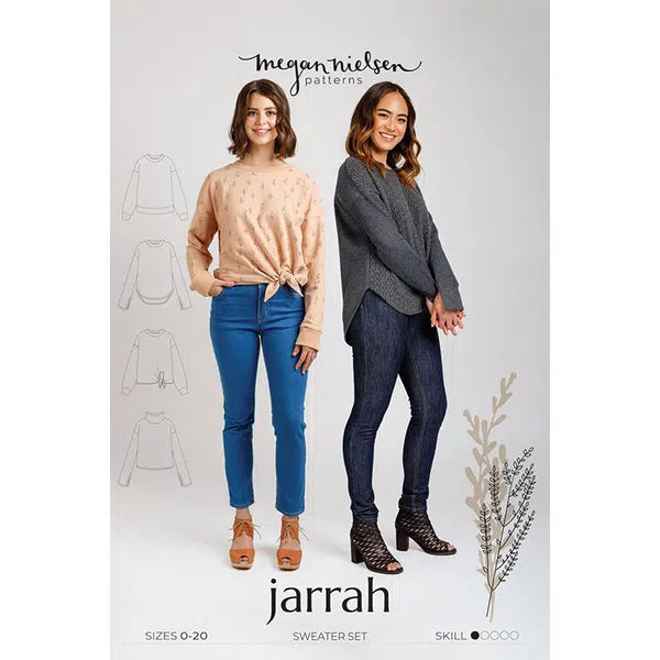 Megan Nielsen - Paper Sewing Pattern - Jarrah Sweater Set – view 2 | Truro Fabrics
